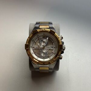 Invicta Gold and Silver Chronograph Watch